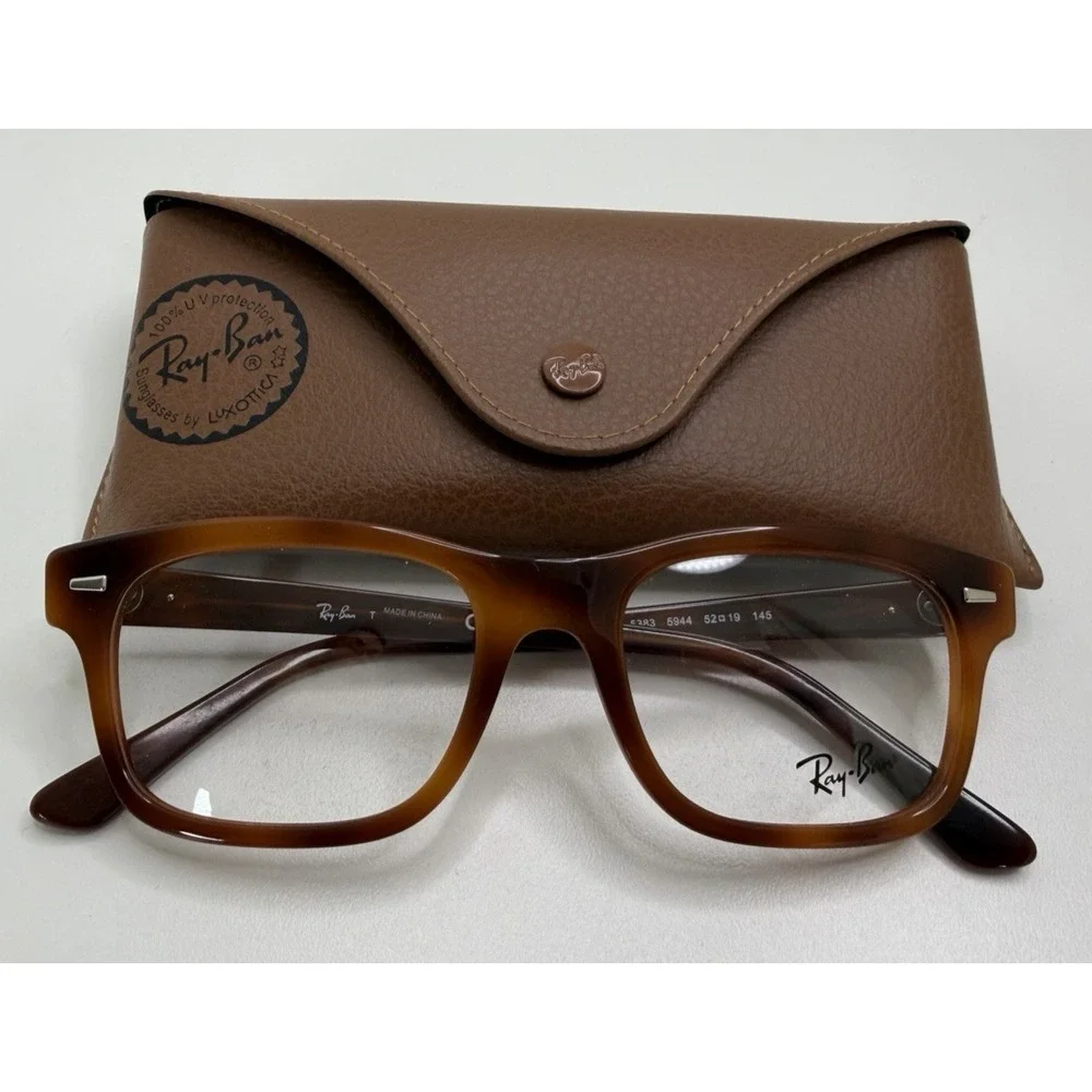 RAY-BAN BURBANK RB 5383 5944 Havana Opal Brown 52-19-145 New